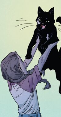 Molly Hayes (Earth-616) and Rufus (Cat) (Earth-616) from Runaways Vol 5 6 001