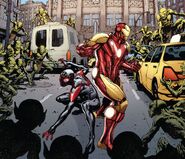 With Spider-Man confronting Moloids From Iron Man Annual (Vol. 3) #1