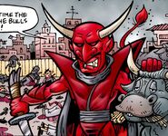 Advocate Advocate participated in 'The Running of the Bulls' (Earth-21540)