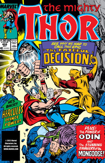 Mighty Thor Vol 1 408 | Marvel Database | Fandom Mighty Thor Vol 1 408 | Marvel Database | Fandom