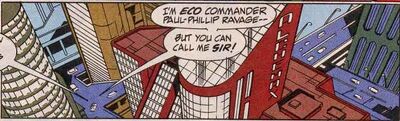 Alchemax Headquarters from Ravage 2099 Vol 1 1 001