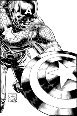 Captain America Vol 7 1 Quesada Sketch Variant Textless
