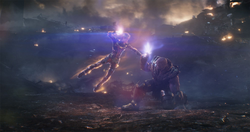 Carol Danvers (Terra-199999) and Thanos from Avengers Endgame 0001