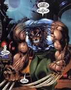 Wolverine with his bone claws