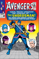 Avengers #19 "The Coming of... The Swordsman!" Release date: June 8, 1965 Cover date: August, 1965