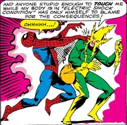 Peter Parker (Earth-616) and Maxwell Dillon (Earth-616) from Amazing Spider-Man Vol 1 9 001.jpg (185 KB)