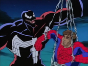 Peter Parker (Earth-92131) Edward Brock (Earth-92131) and Venom (Symbiote) (Earth-92131) from Spider-Man (1994 animated series) Season 1 9 003