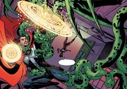 Shield of the Seraphim with Stephen Strange (Earth-616) and Riri Williams (Earth-616) from Ironheart Vol 1 8 001
