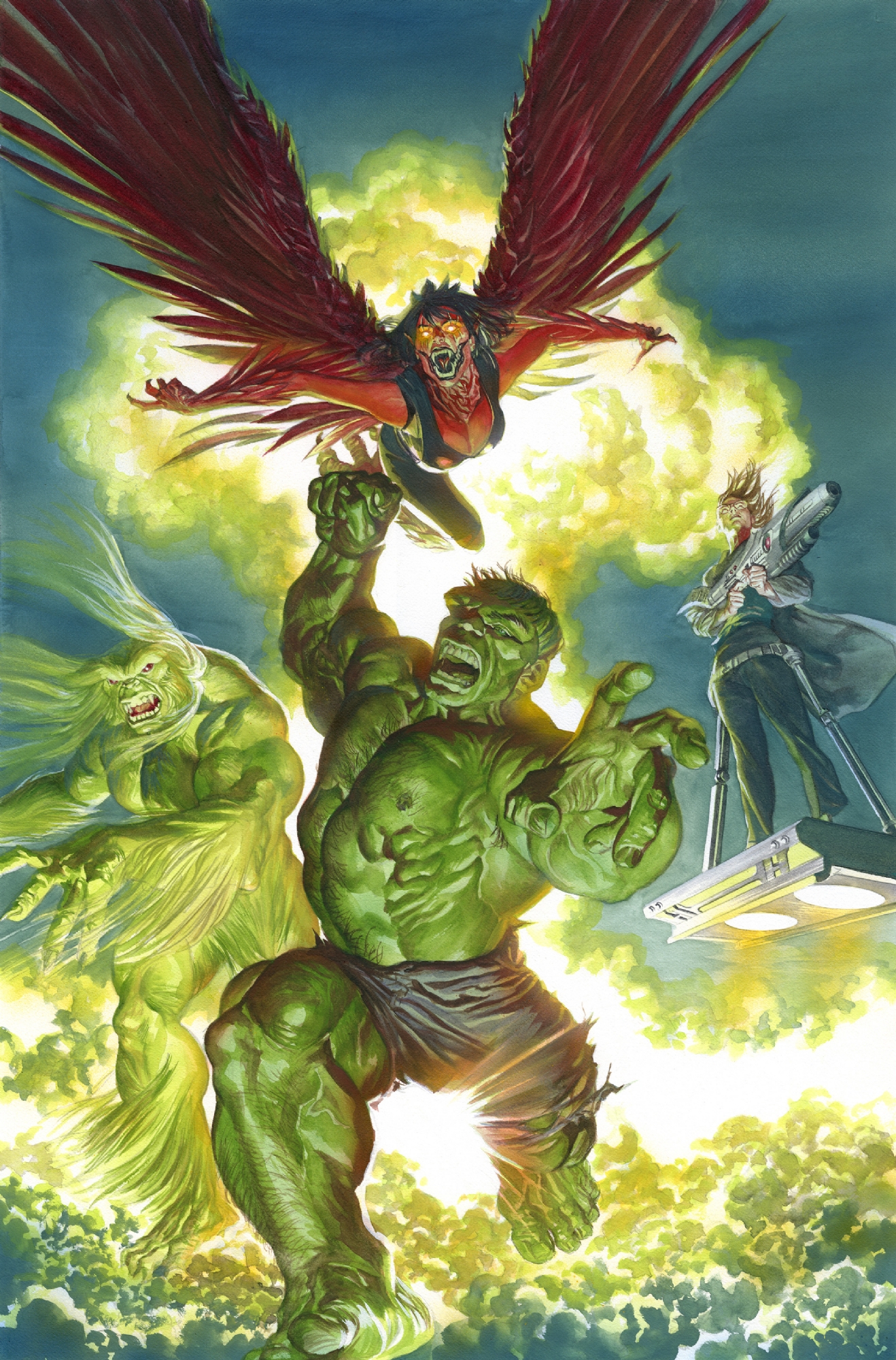 IMMORTAL HULK #15 SET OF 2 ALEX ROSS VARIANT COVER & COVER A MARVEL 2019 NM