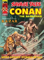 Savage Tales #5 "The Secret of Skull River!" Release date: May 28, 1974 Cover date: July, 1974