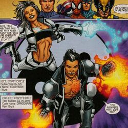 Wanxia (Earth-616), Zaoxing (Earth-616), and Avengers (Earth-616) from Point One Vol 1 1 0001.jpg