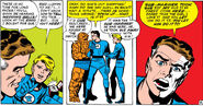 Having the courgae to propse to Sue, only to learn that she has been kidnapped by the Sub-Mariner in Fantastic Four #27