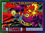 Stephen Strange (Earth-616) and Dormmamu (Earth-616) from Marvel Universe Cards Series IV 0001