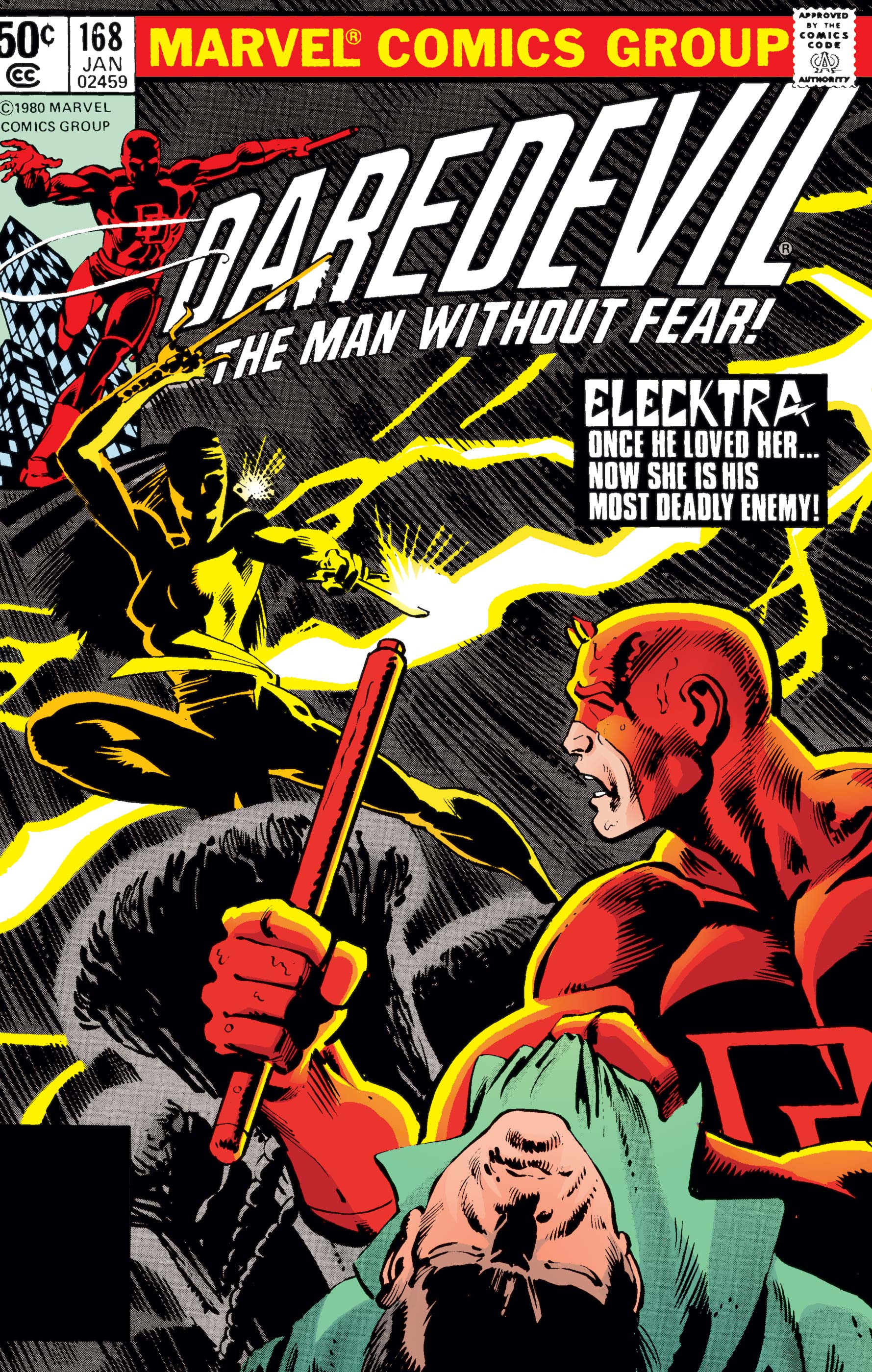 アメコミ　マーベル　Daredevil 169 1981 2nd Elektra DAREDEVIL #169 8.5 HIGH GRADE 2ND ELEKTRA FRANK MILLER OW/W