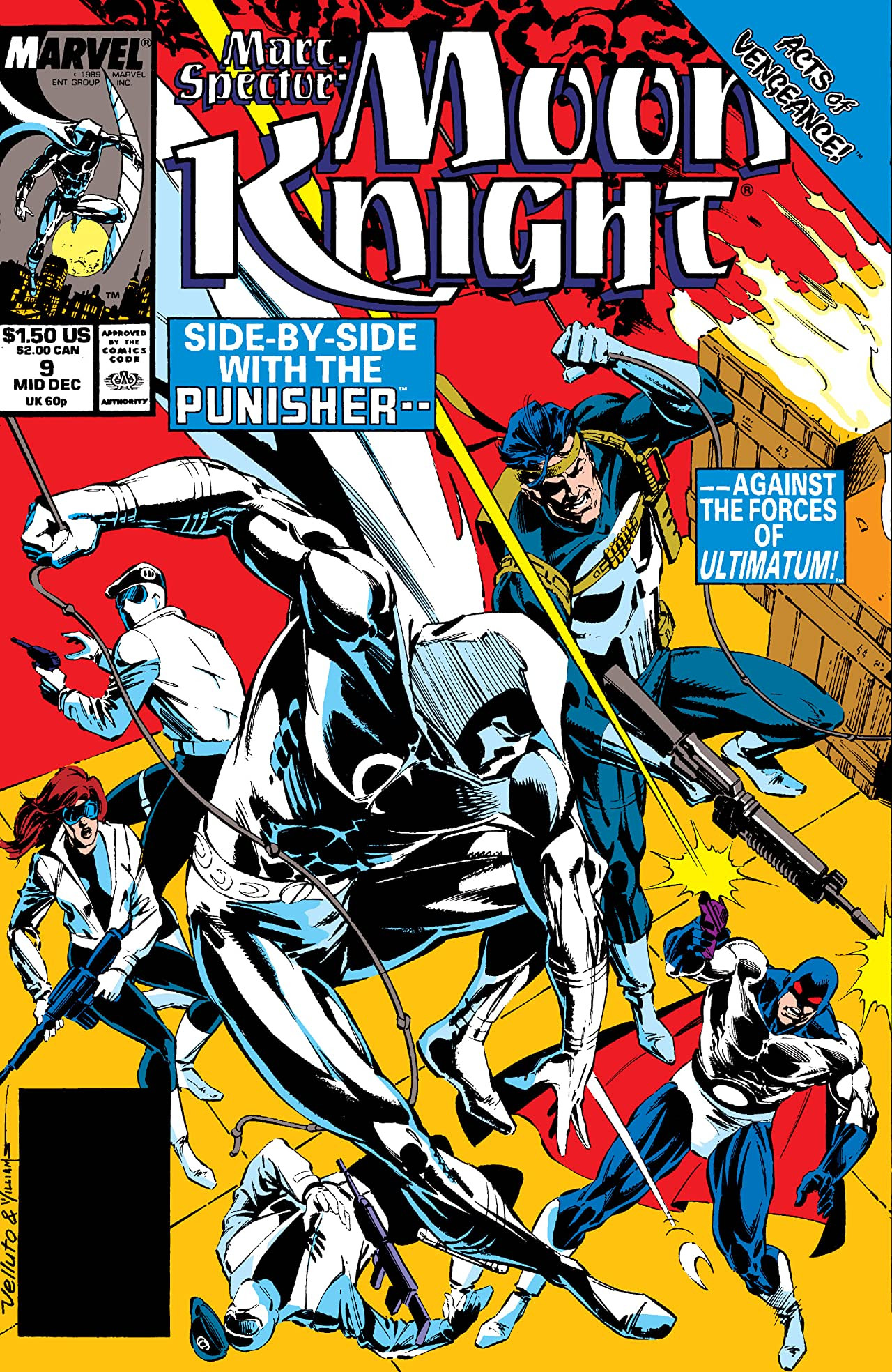 Marc Spector Moon Knight #13 VF 8.0 1990 Stock Image Marc Spector Moon Knight #13 VF 8.0 1990 Stock Image