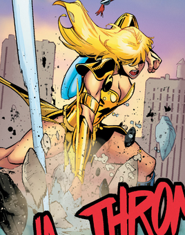 Stephanie Harrington (Warp World) (Earth-616) from Secret Warps Arachknight Annual Vol 1 1 001