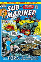 Sub-Mariner #55 "The Abominable Snow-King!" Cover date: November, 1972