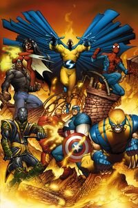 New Avengers Vol 1 1 Quesada Variant Textless