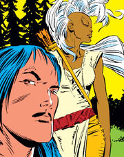 Ororo Munroe (Earth-616) and Forge (Earth-616) from Uncanny X-Men Vol 1 226 001