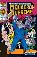 Squadron Supreme #9 "Borrowed Time!" Release date: January 28, 1986 Cover date: May, 1986