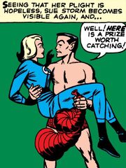 Susan Storm (Earth-616) and Namor McKenzie (Earth-616) from Fantastic Four Vol 1 4 0001