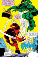 Leap-Frog evading an attack From Daredevil #25