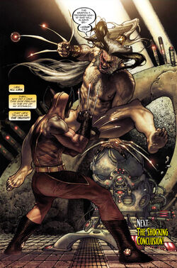 Romulus (Earth-616) and James Howlett (Earth-616) from Wolverine Vol 2 312 0001