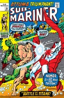 Sub-Mariner (Vol. 2) #31 "Attuma Triumphant!" Release date: August 11, 1970 Cover date: November, 1970
