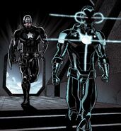 Anthony Stark (Earth-616) and Steven Rogers (Earth-616) from Avengers Vol 8 47 002.jpg (1.02 MB) In camo mode with Iron Man From Avengers (Vol. 8) #47