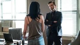 Kevin Thompson (Earth-199999) and Jessica Jones (Earth-199999) from Marvel's Jessica Jones Season 1 10 001