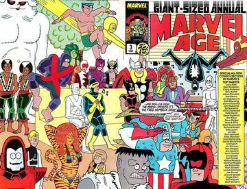 Marvel Age Annual #3 FN 1987 Stock Image