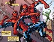 Benjamin Reilly (Earth-616) and Peter Parker (Earth-616) from Ben Reilly Scarlet Spider Vol 1 10 001