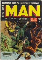 Man Comics #24 "Foothold!" Release date: December 20, 1952 Cover date: March, 1953