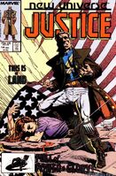 Justice (Vol. 2) #14 "This Is a Land... Full of Power and Glory!" Release date: September 8, 1987 Cover date: December, 1987