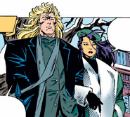 With Archangel, out for a walk in Salem Center From X-Men (Vol. 2) #31