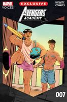 Avengers Academy: Marvel's Voices Infinity Comic #7 "Boardwalk Boogie" Release date: August 7, 2024 Cover date: August, 2024