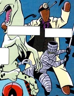 Doctor Voodoo Doll M.O.D.O.K. created the Anti Uncanny Avengers (Earth-TRN1686)