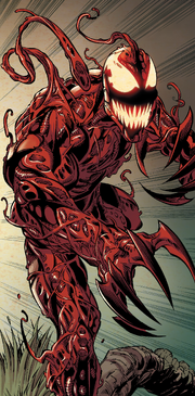 Edward Brock (Earth-616) and Carnage (Symbiote) (Earth-616) from Venom Vol 4 24 002