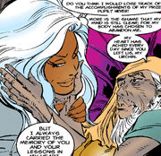 Achmed El Gibár and Ororo Munroe (Earth-616) from X-Men Unlimited Vol 1 7 0001