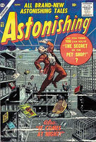 Astonishing #62 "The Secret of the Pet Shop" Release date: February 15, 1957 Cover date: June, 1957