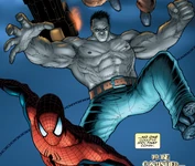 Grey Hulk New Fantastic Four summoned by Man-Thing (Earth-11099)