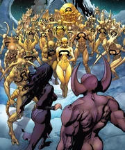 Abyss and Ex Nihilo finding the other Gardeners, who have left the Builders