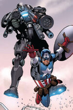James Rhodes (Earth-1610) and Steven Rogers (Earth-1610) from Ultimate Avengers Vol 1 4 002