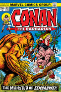 Conan the Barbarian #28 "Moon of Zembabwei!" (July, 1973)
