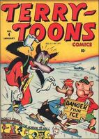 Terry-Toons Comics #4 "Gandy" Release date: November 10, 1942 Cover date: January, 1943