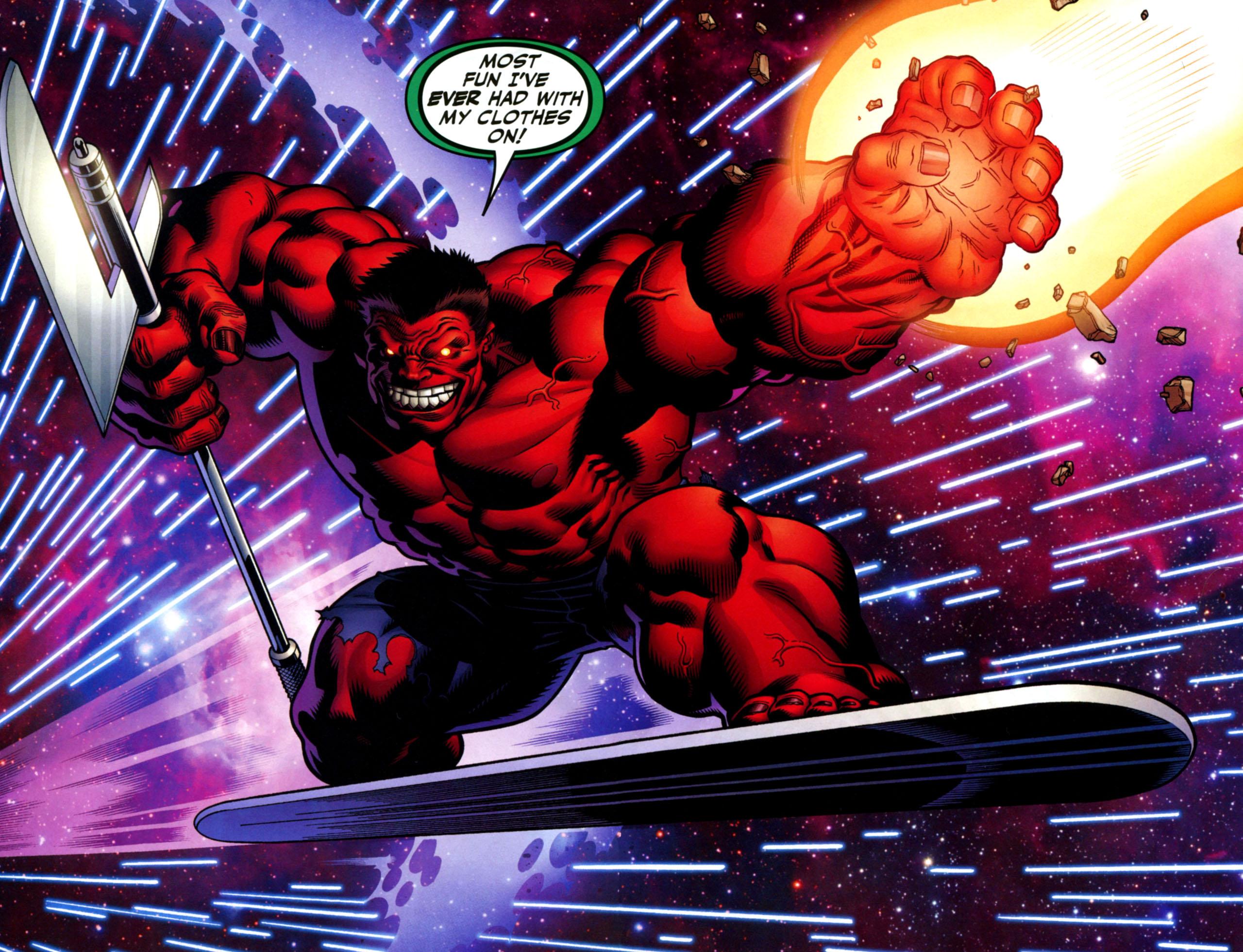 red hulk vs thanos