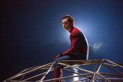 アイアンマンと対峙するスパイダーマン