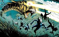Marrina Smallwood (Earth-616) and Atlanteans (Homo mermanus) from Dark Reign The List - X-Men Vol 1 1 001