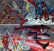 Yoshihiro Hachiman (Earth-616) and Peter Parker (Earth-616) from Peter Parker Spider-Man Vol 1 11 001