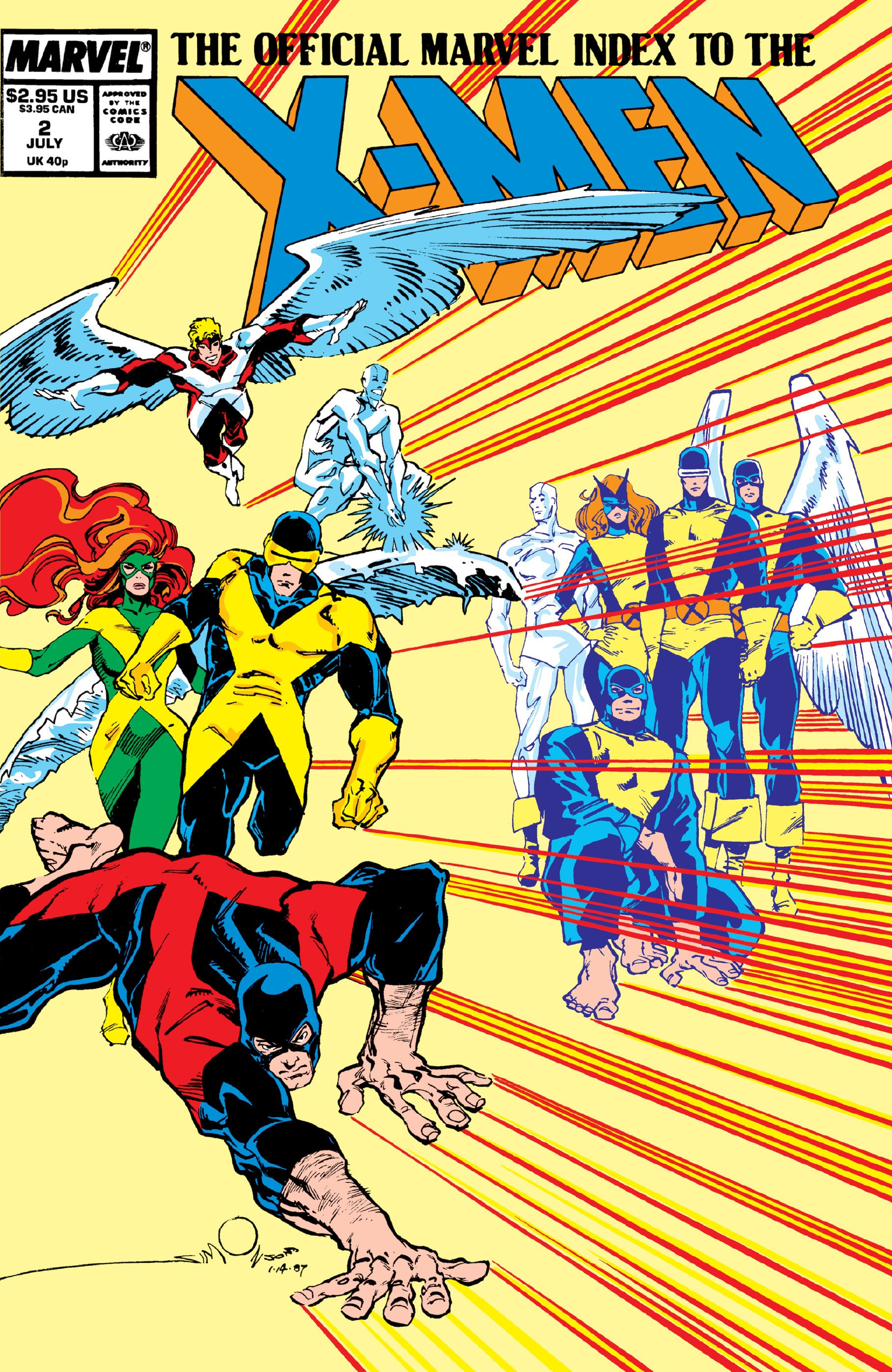 X-MEN The Official Marvel Index To The #4 Marvel Graphic Novel TPB Nov 1987 